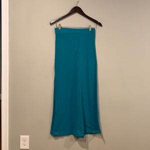 Teal maxi skirt
